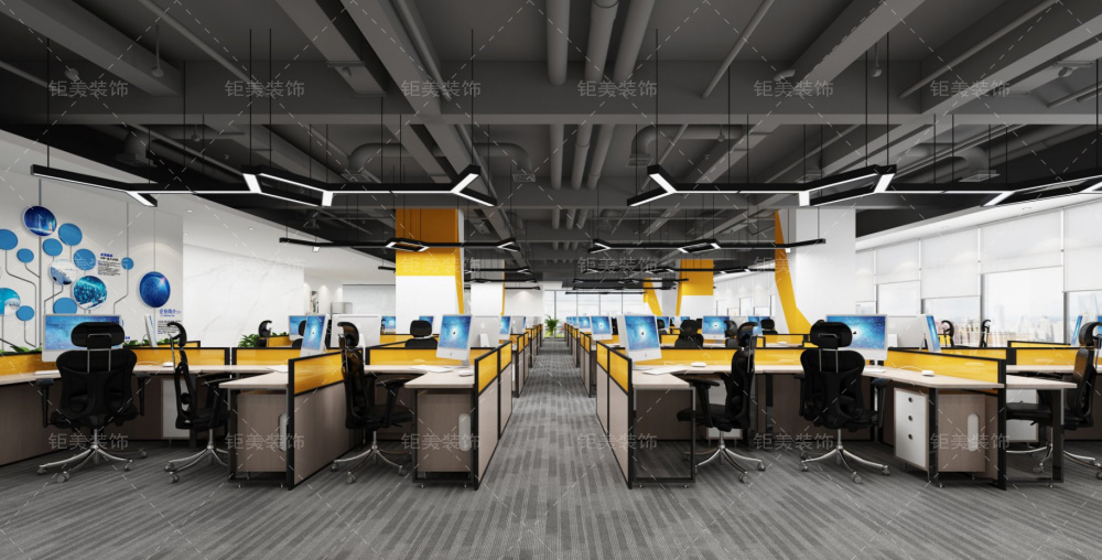 麒麟软件公司办公室装修设计